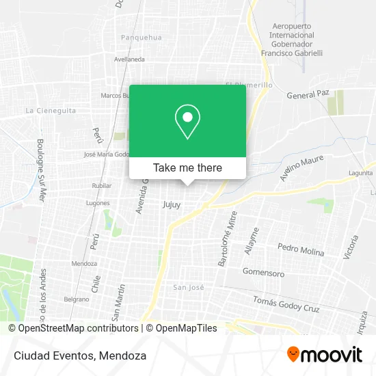Ciudad Eventos map