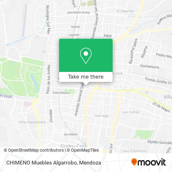 Mapa de CHIMENO Muebles Algarrobo