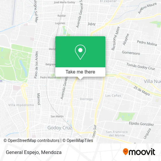 General Espejo map