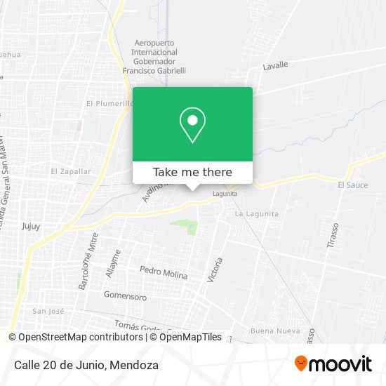 Mapa de Calle 20 de Junio