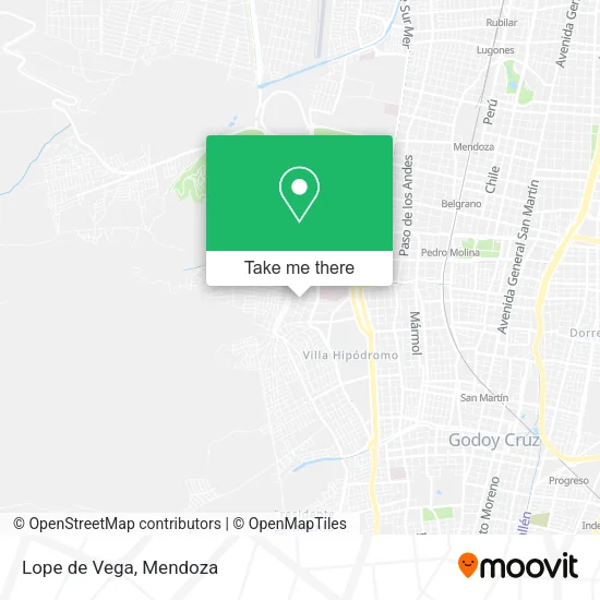 Mapa de Lope de Vega