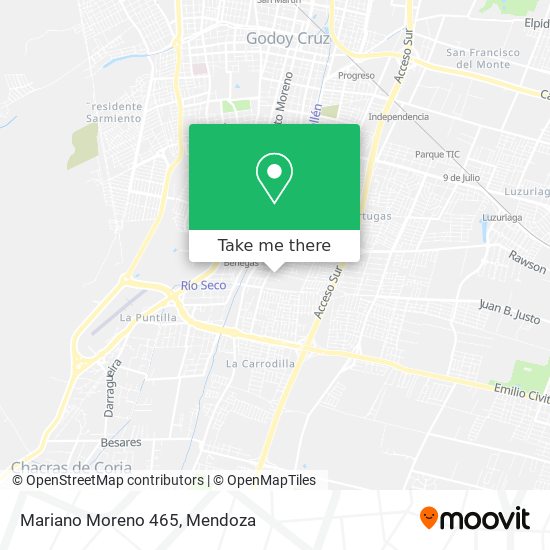 Mariano Moreno 465 map