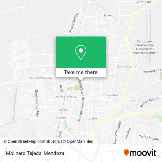 Mapa de Molinero Tejeda