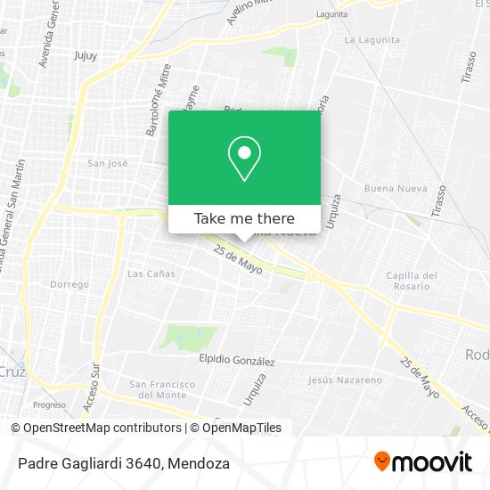 Padre Gagliardi 3640 map