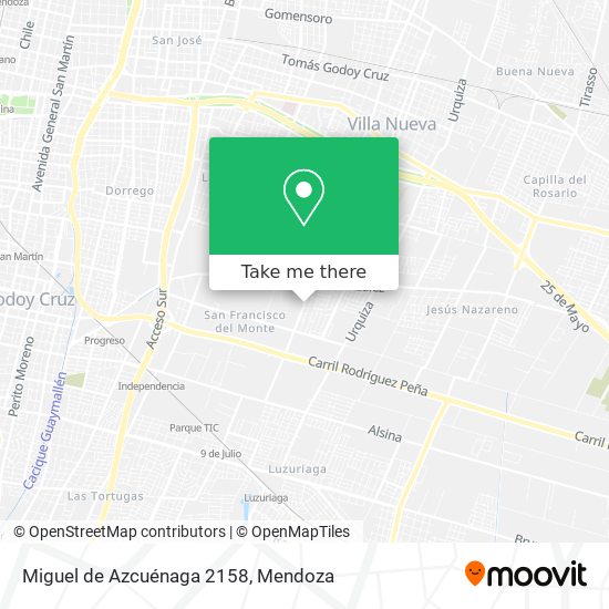 Mapa de Miguel de Azcuénaga 2158