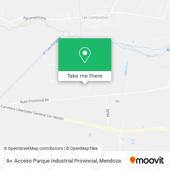 Av. Acceso Parque Industrial Provincial map