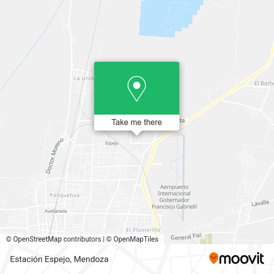 Estación Espejo map
