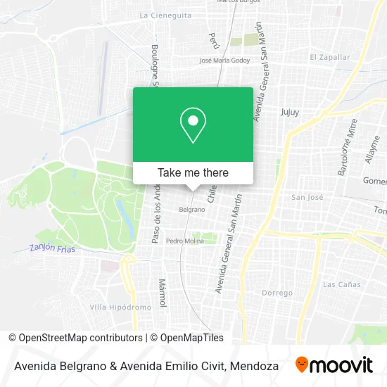 Avenida Belgrano & Avenida Emilio Civit map