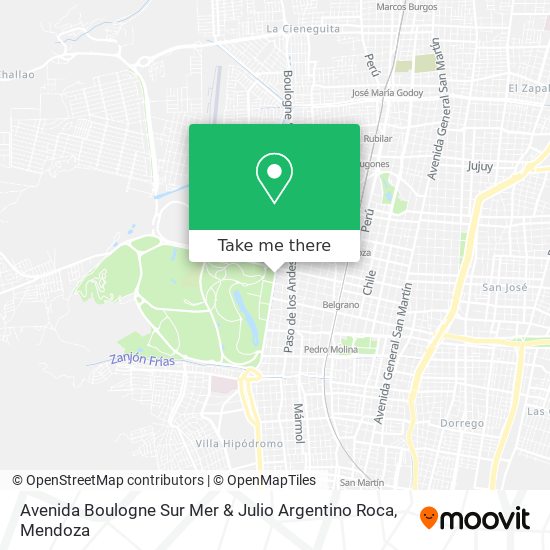 Avenida Boulogne Sur Mer & Julio Argentino Roca map