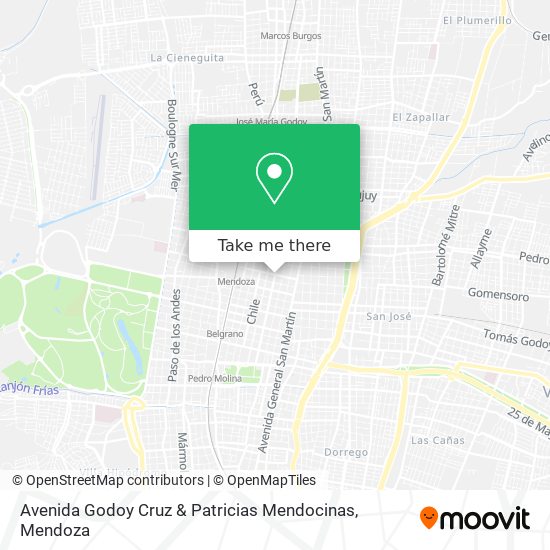 Avenida Godoy Cruz & Patricias Mendocinas map