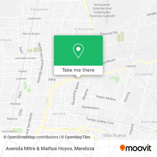 Avenida Mitre & Mathus Hoyos map