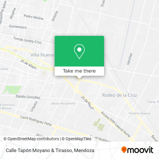 Calle Tapón Moyano & Tirasso map