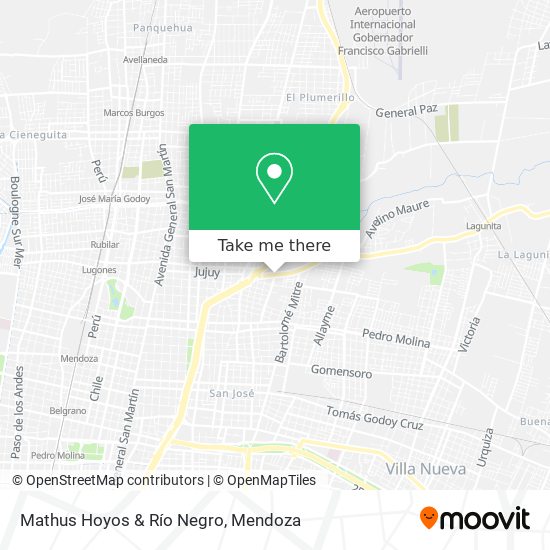 Mapa de Mathus Hoyos & Río Negro