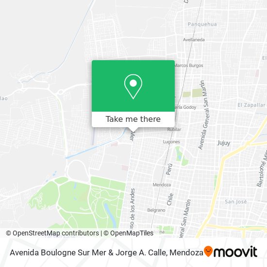 Mapa de Avenida Boulogne Sur Mer & Jorge A. Calle
