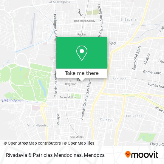 Rivadavia & Patricias Mendocinas map