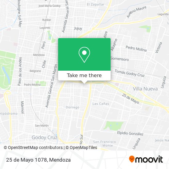 Mapa de 25 de Mayo 1078