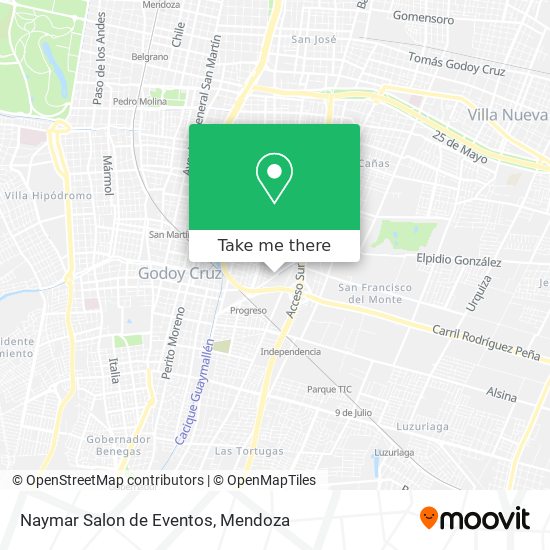 Naymar Salon de Eventos map
