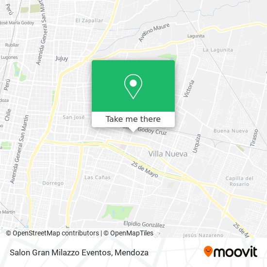 Mapa de Salon Gran Milazzo Eventos