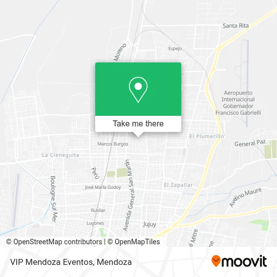 VIP Mendoza Eventos map