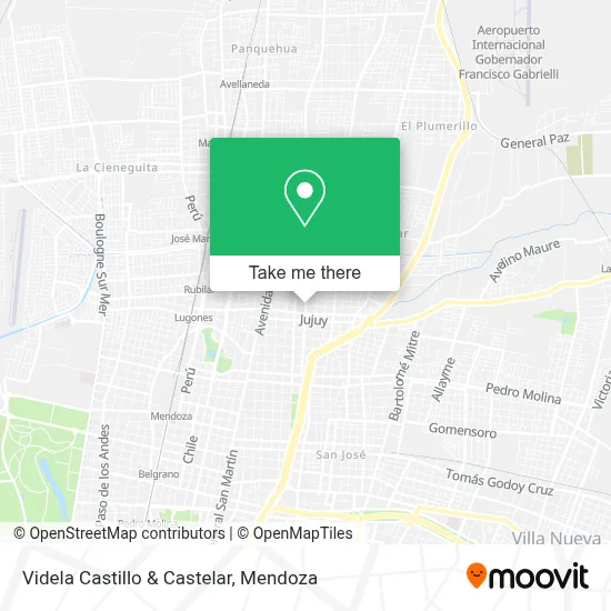 Videla Castillo & Castelar map