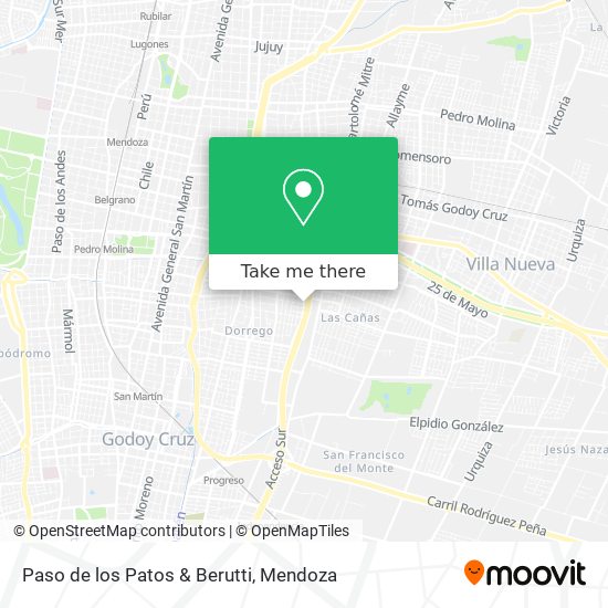 Mapa de Paso de los Patos & Berutti