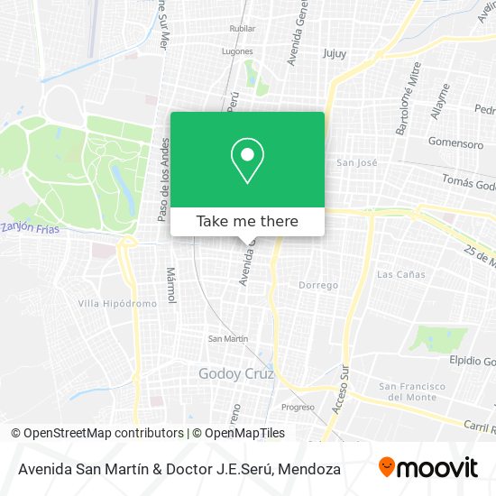 Mapa de Avenida San Martín & Doctor J.E.Serú