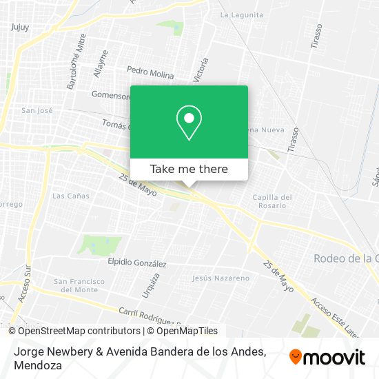 Jorge Newbery & Avenida Bandera de los Andes map