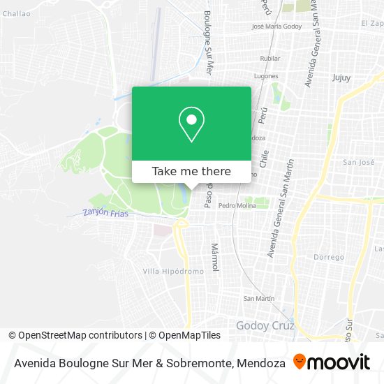 Avenida Boulogne Sur Mer & Sobremonte map