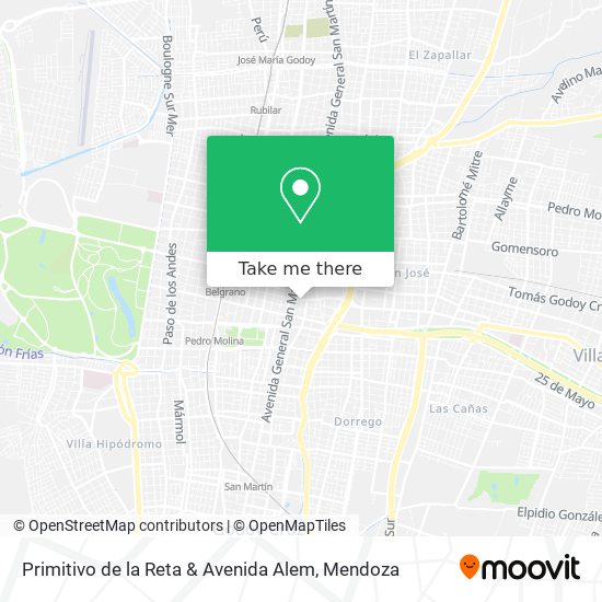 Primitivo de la Reta & Avenida Alem map