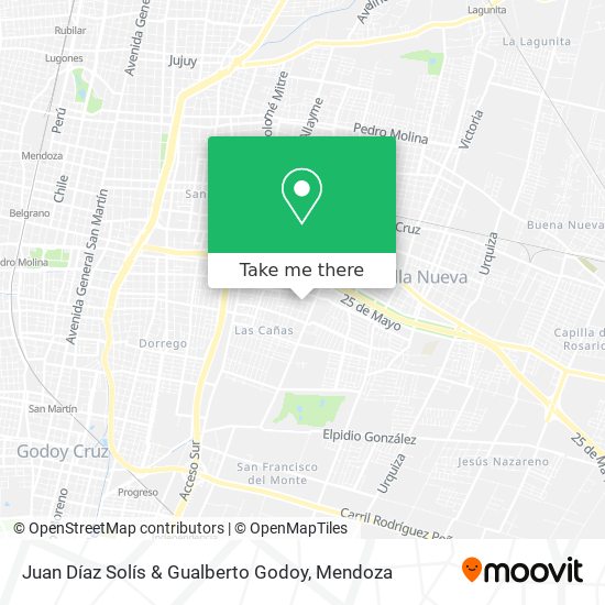 Mapa de Juan Díaz Solís & Gualberto Godoy