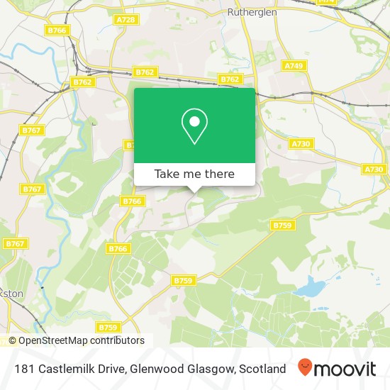 181 Castlemilk Drive, Glenwood Glasgow map