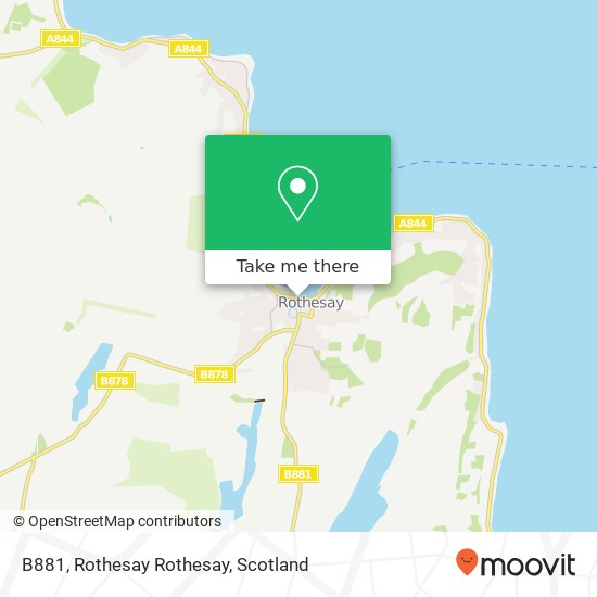 B881, Rothesay Rothesay map