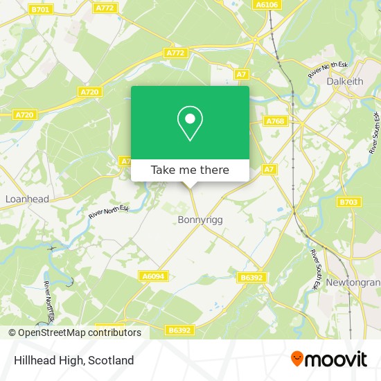 Hillhead High map