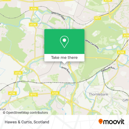 Hawes & Curtis map