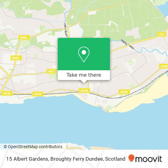 15 Albert Gardens, Broughty Ferry Dundee map