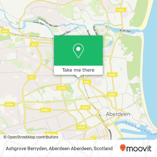 Ashgrove Berryden, Aberdeen Aberdeen map