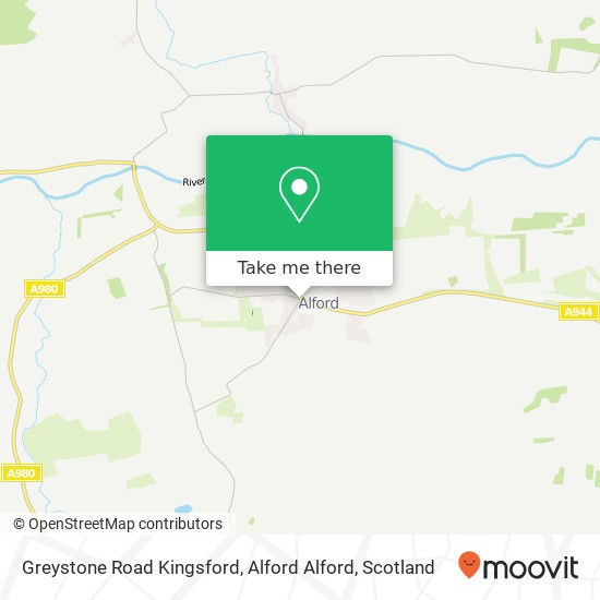 Greystone Road Kingsford, Alford Alford map