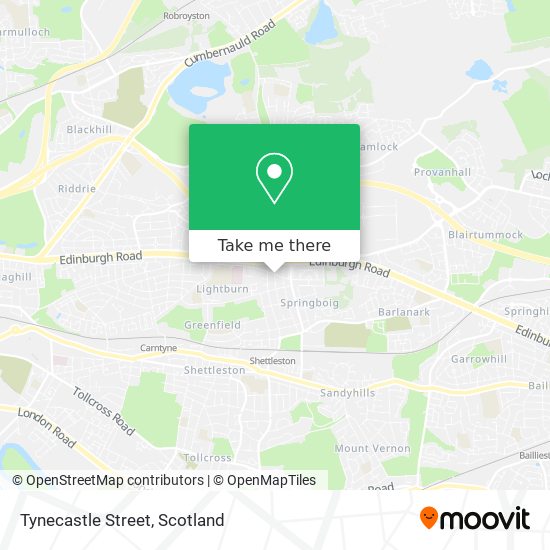Tynecastle Street map