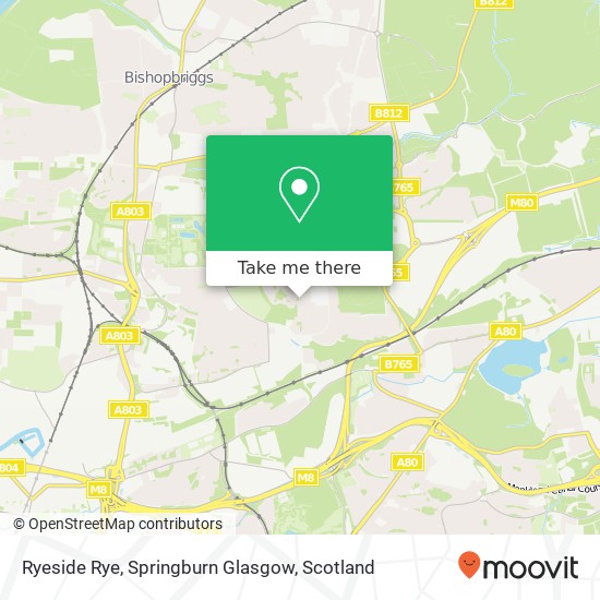 Ryeside Rye, Springburn Glasgow map