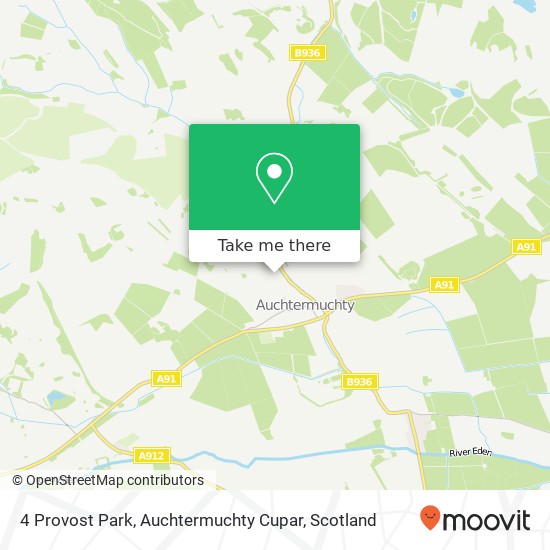 4 Provost Park, Auchtermuchty Cupar map