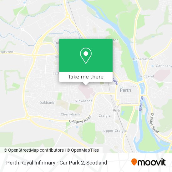 Perth Royal Infirmary - Car Park 2 map