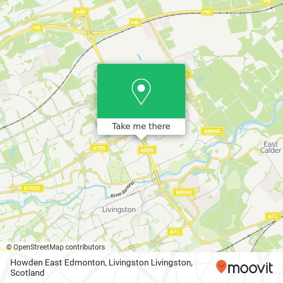 Howden East Edmonton, Livingston Livingston map