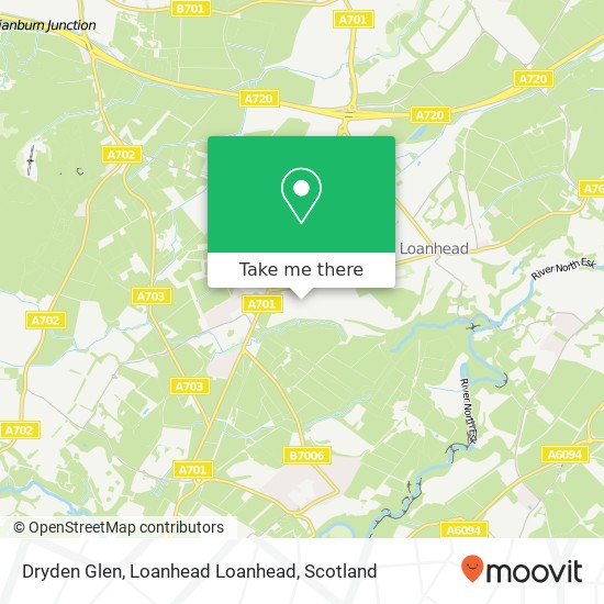Dryden Glen, Loanhead Loanhead map