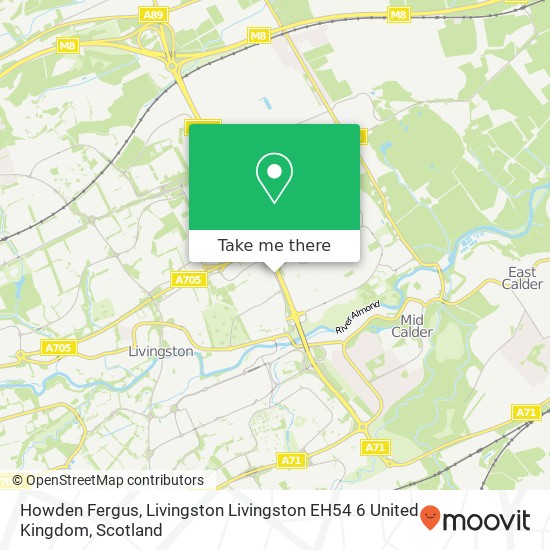 Howden Fergus, Livingston Livingston EH54 6 United Kingdom map