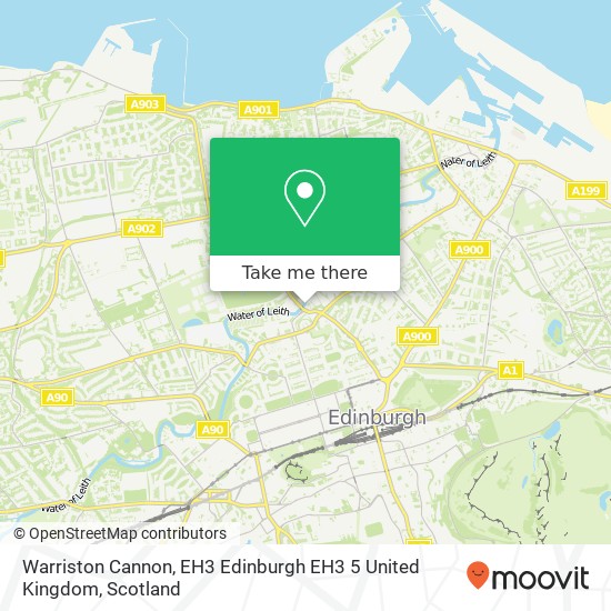 Warriston Cannon, EH3 Edinburgh EH3 5 United Kingdom map