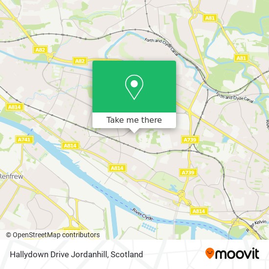 Hallydown Drive Jordanhill map