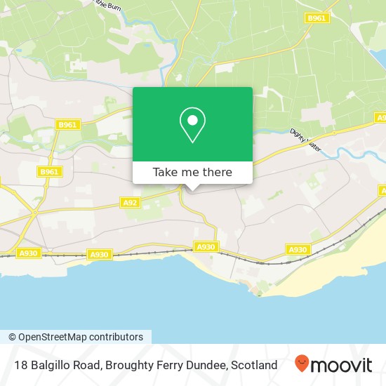 18 Balgillo Road, Broughty Ferry Dundee map