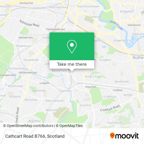 Cathcart Road B766 map