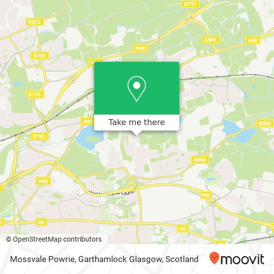 Mossvale Powrie, Garthamlock Glasgow map