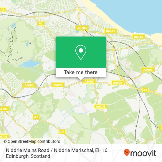 Niddrie Mains Road / Niddrie Marischal, EH16 Edinburgh map